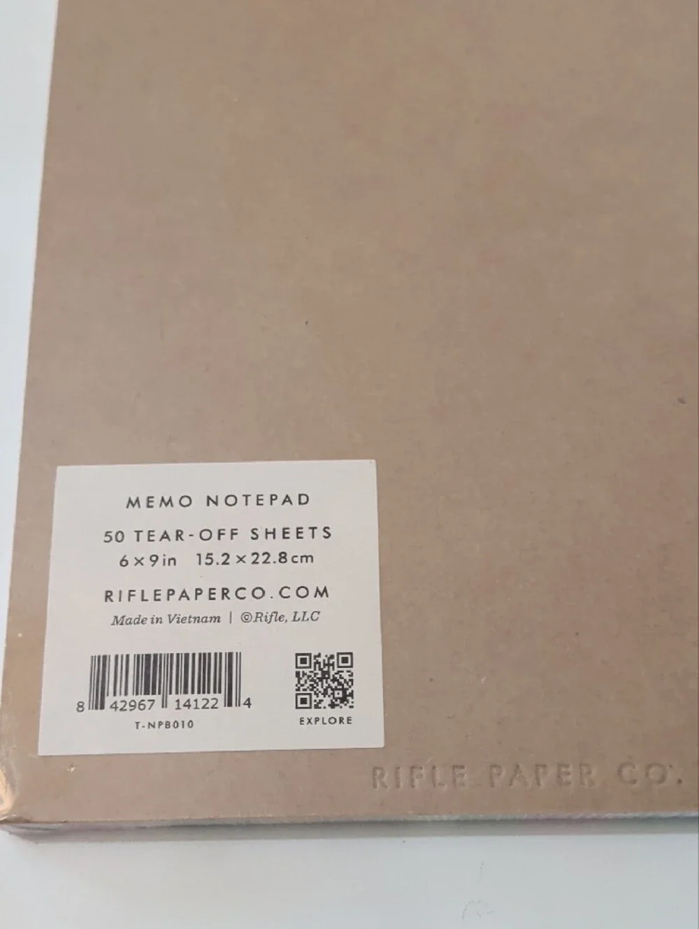 Rifle Paper Co. Floral Weekly Planner Notepad — Pink, Green & Gold